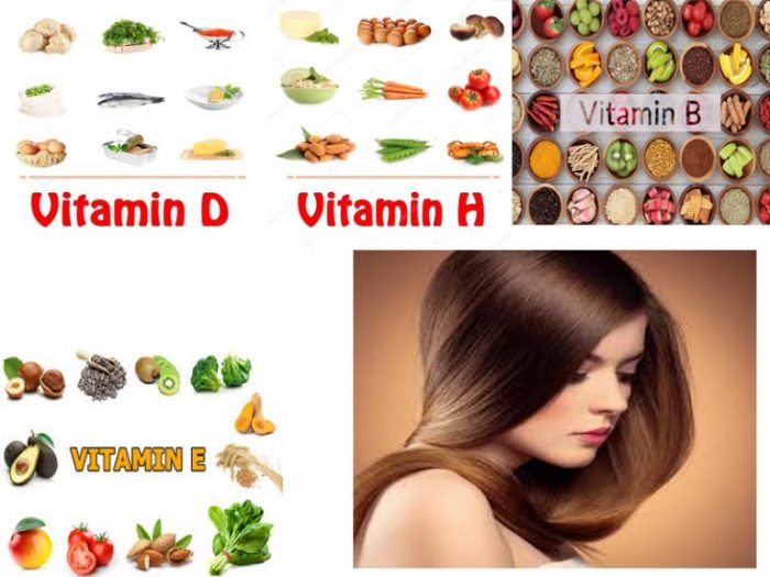 Ngăn rụng tóc bằng các loại vitamin nhóm B, H, A, D, E...