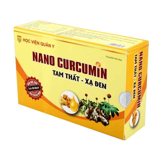 Nano cucurmin tam thất xạ đen là sản phẩm của của Học viện Quân y Việt Nam