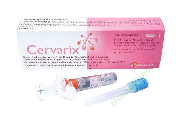 Vacxin phòng chống ung thư cổ tử cung Cervarix
