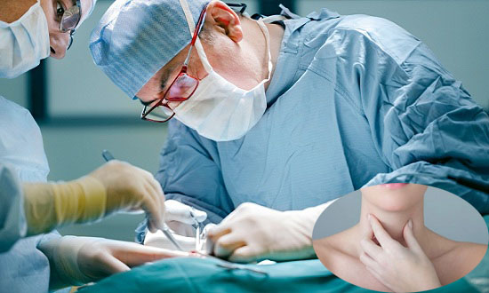 Phẫu thuật cắt bỏ khối u ở vòm họng.