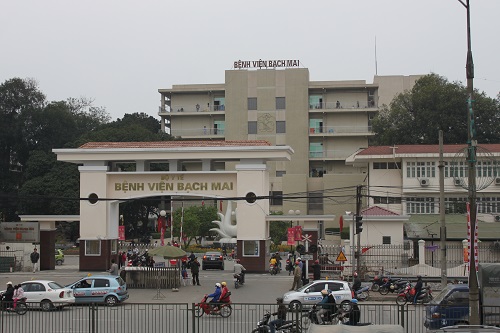 Bệnh viện Bạch Mai Hà Nội cũng là nơi khám chữa ung thư được đánh giá cao
