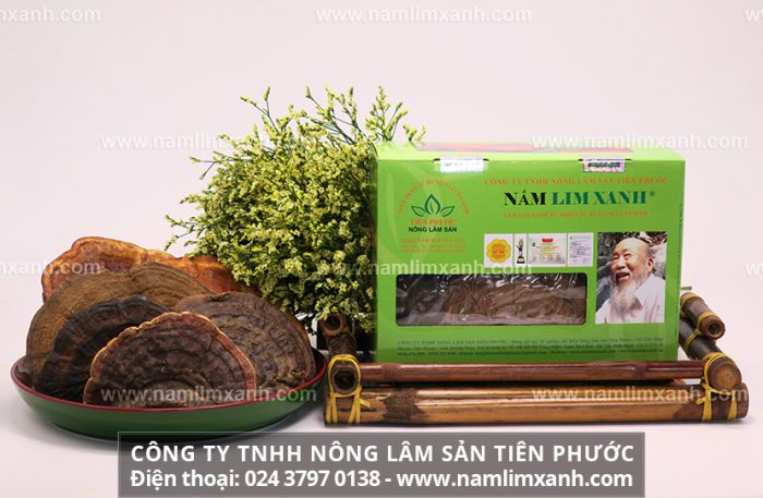 Sản phẩm nấm lim xanh được bán tại các đại lý ủy quyền ở Bình Định